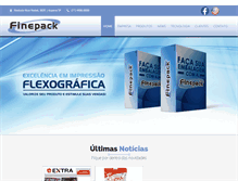 Tablet Screenshot of finepack.com.br